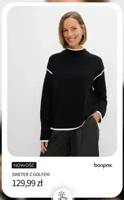 BonPrix Sweter z golfem Bonprix oferta