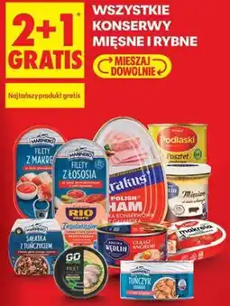 Biedronka Wszystkie konserwy mięsne i rybne oferta