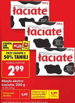 Biedronka Masło ekstra Łaciate oferta