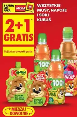 Biedronka Wszystkie musy, napoje i soki Kubuś oferta