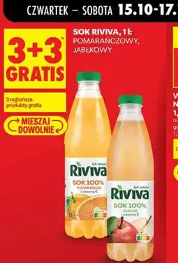 Biedronka Sok Riviva, 1 l: pomarańczowy, jabłkowy oferta