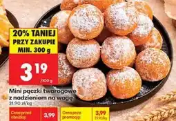 Biedronka Mini pączki twarogowe z nadzieniem na wagę oferta