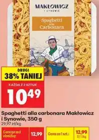 Biedronka Spaghetti alla carbonara Makłowicz i Synowie oferta