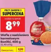 Biedronka Wafle z nadzieniem karmelowym Bonitki oferta