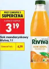 Biedronka Sok mandarynkowy Riviva oferta