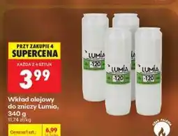 Biedronka Wkład olejowy do zniczy Lumia oferta