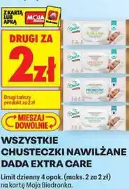 Biedronka Wszystkie chusteczki nawilżane Dada Extra Care oferta