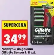 Biedronka Maszynki do golenia Gillette Sensor3, 8 szt oferta