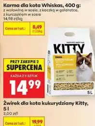 Biedronka Żwirek dla kota kukurydziany Kitty oferta