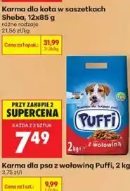 Biedronka Karma dla psa z wołowiną Puffi oferta