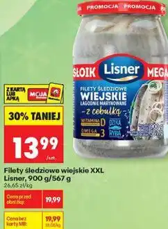 Biedronka Filety śledziowe wiejskie XXL Lisner oferta