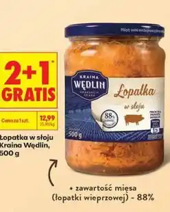 Biedronka Łopatka w słoiku Kraina Wędlin oferta