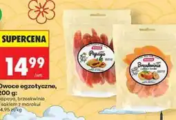 Biedronka Owoce egzotyczne, 200 g: papaya, brzoskwinie z sokiem z marakui oferta