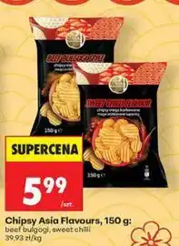 Biedronka Chipsy Asia Flavours, 150 g: beef bulgogi, sweet chilli oferta