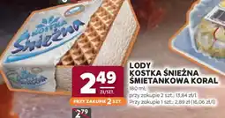 Stokrotka Market Lody Kostka Śnieżna śmietankowa Koral oferta