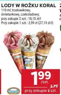 Stokrotka Market Lody w rożku Koral oferta