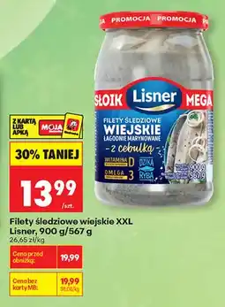 Biedronka Filety śledziowe wiejskie z cebulką XXL Lisner oferta