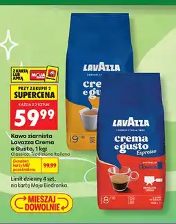 Biedronka Kawa ziarnista Lavazza Crema e Gusto Tradizione Italiana oferta