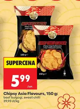 Biedronka Chipsy mega karbowane Asia Flavours sweet chilli oferta