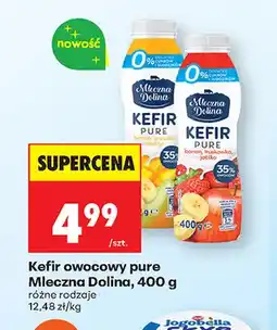 Biedronka Kefir owocowy Pure banan truskawka jabłko Mleczna Dolina oferta