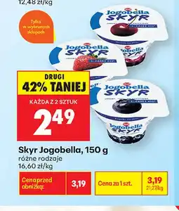 Biedronka Jogurt Jogobella Skyr truskawka oferta