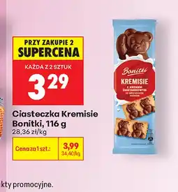 Biedronka Ciasteczka Kremisie z kremem śmietankowym Bonitki oferta