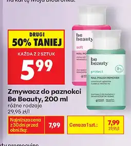 Biedronka Zmywacz do paznokci Be Beauty Soft oferta
