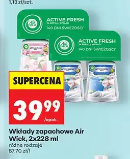 Biedronka Wkłady zapachowe Air Wick Active Fresh 2-pak oferta