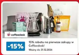 Kaufland 15% rabatu na pierwsze zakupy w Coffeedesk oferta
