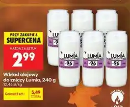 Biedronka Wkład olejowy do zniczy Lumia oferta