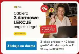 Kaufland 3 lekcje próbne + 40 lekcji gratis dla dorosłych w Tutlo oferta