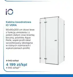Blu Kabina kwadratowa iO Vera nikiel oferta