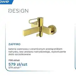 Blu Bateria wannowa Zaffiro złoto szczotkowane oferta