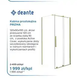 Blu Kabina prostokątna Deante Prizma oferta