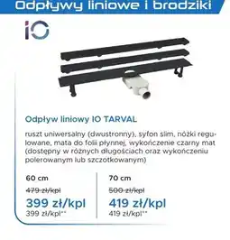 Blu Odpływ liniowy IO TARVAL 70 cm oferta
