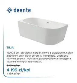 Blu Wanna narożna akrylowa Deante Silia oferta