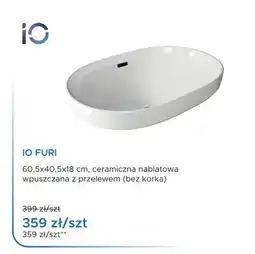 Blu Umywalka wpuszczana IO FURI oferta