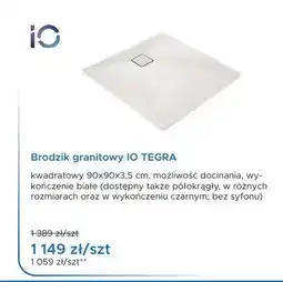 Blu Brodzik granitowy IO TEGRA oferta