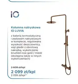 Blu Kolumna natryskowa io Io Luvia miedź oferta