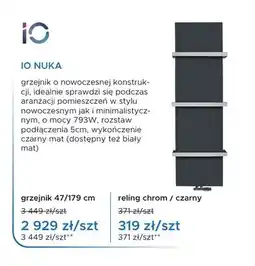 Blu Grzejnik łazienkowy IO Nuka 47/179 cm oferta