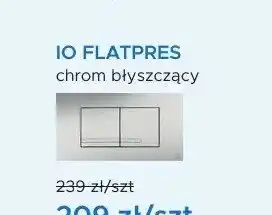 Przycisk spłukujący IO FLATPRES chrom błyszczący