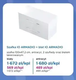Blu Szafka IO ARMADIO + blat IO ARMADIO biała oferta