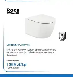 Blu Miska WC wisząca Roca Meridan Vortex oferta