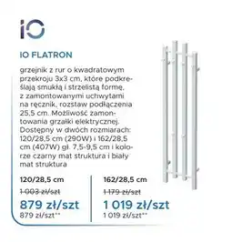Blu Grzejnik łazienkowy IO Flatron 120/28,5 cm oferta