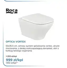 Blu Miska WC wisząca Roca Optica Vortex oferta