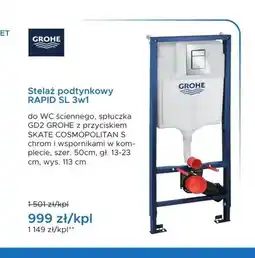Blu Stelaż podtynkowy GROHE RAPID SL 3w1 oferta