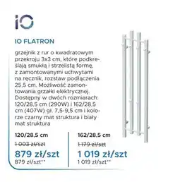 Blu Grzejnik łazienkowy IO FLATRON 120/28,5 cm oferta