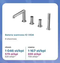 Blu Bateria wannowa IO VIDA czarna 4-otworowa oferta