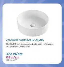 Blu Umywalka nablatowa IO ATENA 36x36x11,5 cm oferta