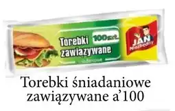 ADEKS Torebki śniadaniowe zawiązywane JAN Niedobry oferta